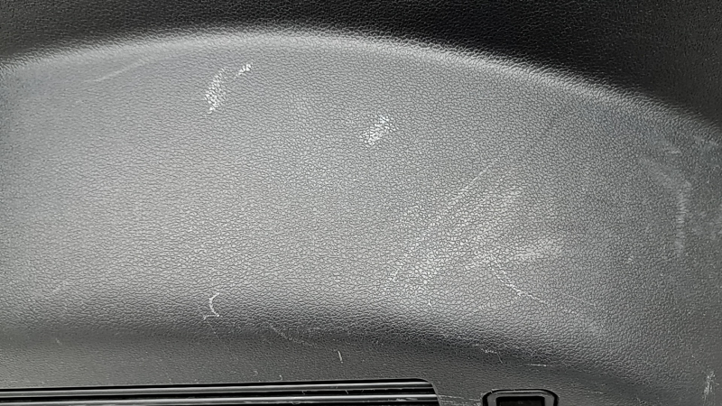 Left arch trim for Hyundai Santa FE 21-23, black, for subwoofer and speaker, Harman Kardon, broken mount, scratches, scuffs, crack