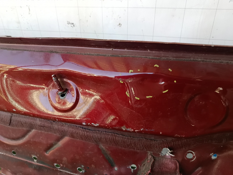 Rear panel VW Tiguan 18-24 2-piece, on the body, red