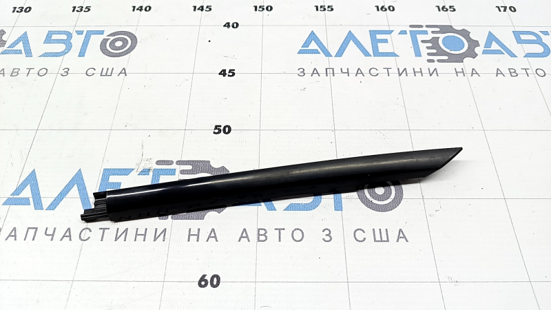 Door-glass molding, central front left, Land Rover Range Rover Velar 18-23, black gloss, short
