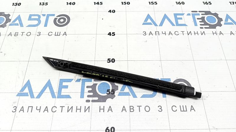 Door-glass molding, central front left, Land Rover Range Rover Velar 18-23, black gloss, short
