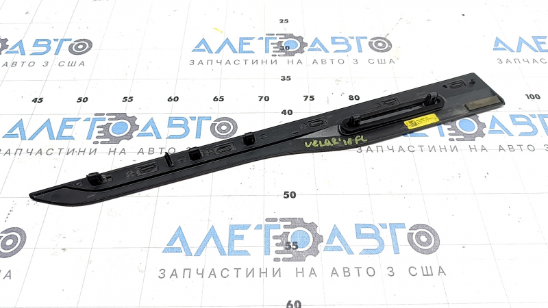 Land Rover Range Rover Velar 18-23 front left door molding, gloss black, beige insert