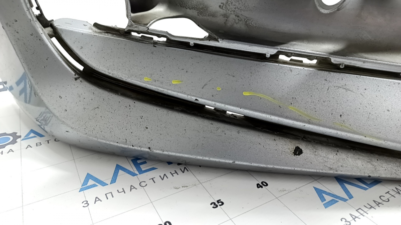 Bare front bumper for Honda Accord 18-20, with parking sensors, silver, scratches, chips, and dings