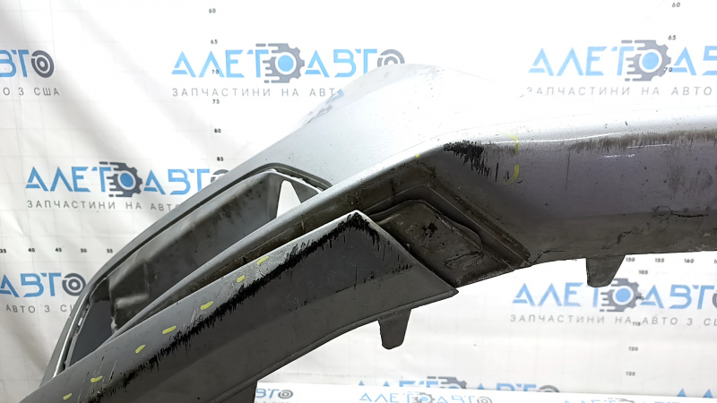 Bare front bumper for Honda Accord 18-20, with parking sensors, silver, scratches, chips, and dings