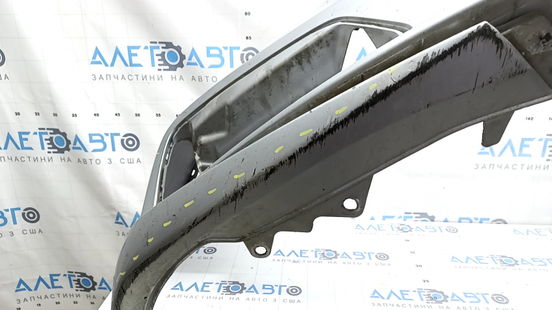 Bare front bumper for Honda Accord 18-20, with parking sensors, silver, scratches, chips, and dings
