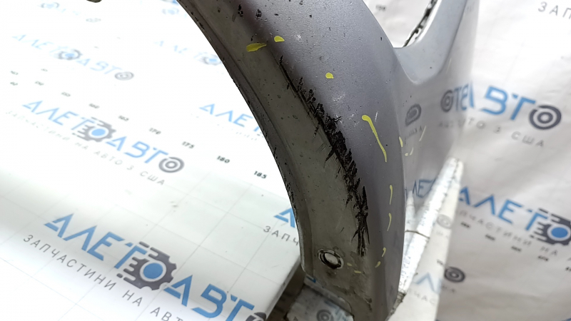 Bare front bumper for Honda Accord 18-20, with parking sensors, silver, scratches, chips, and dings