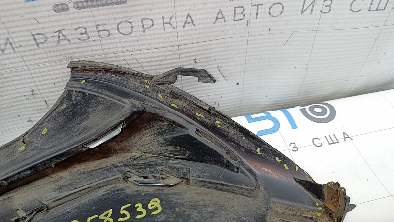 Left muffler cap for Honda Accord 18-18 EXL, touring, chrome structure, missing fragment, broken fasteners, crack