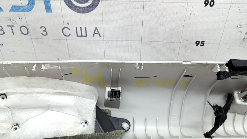 Front pillar trim, left, Ford Bronco Sport 2021-26, gray, needs cleaning, scratches, without seal