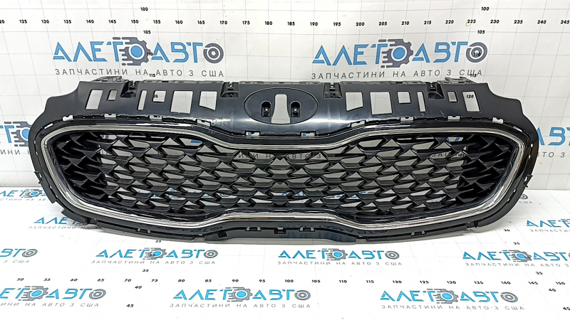 Kia Sportage 20-22 matte black radiator grill with chrome, broken mount