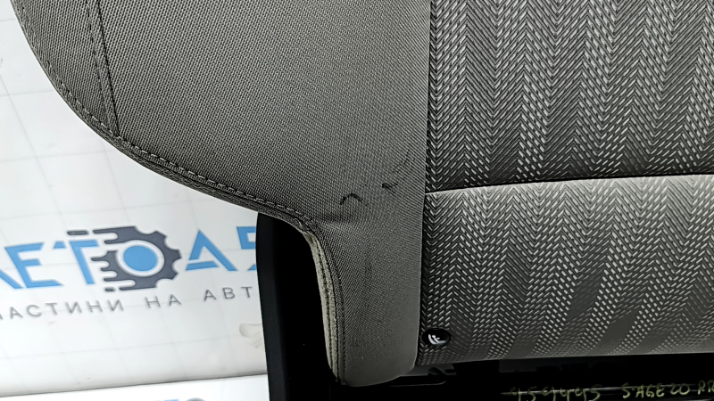 Backrest of the rear row of seats, 2nd row, right, Kia Sportage 20-22, gray fabric, LX, without headrests, needs cleaning, wrinkled