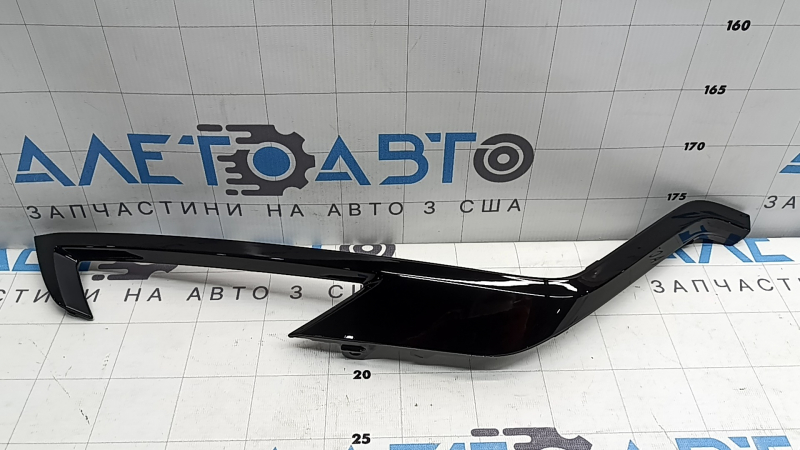 Right front bumper molding for Volvo XC60 22-26, gloss black, R-Design