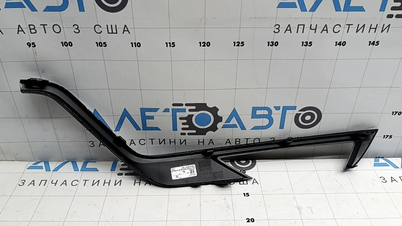 Right front bumper molding for Volvo XC60 22-26, gloss black, R-Design