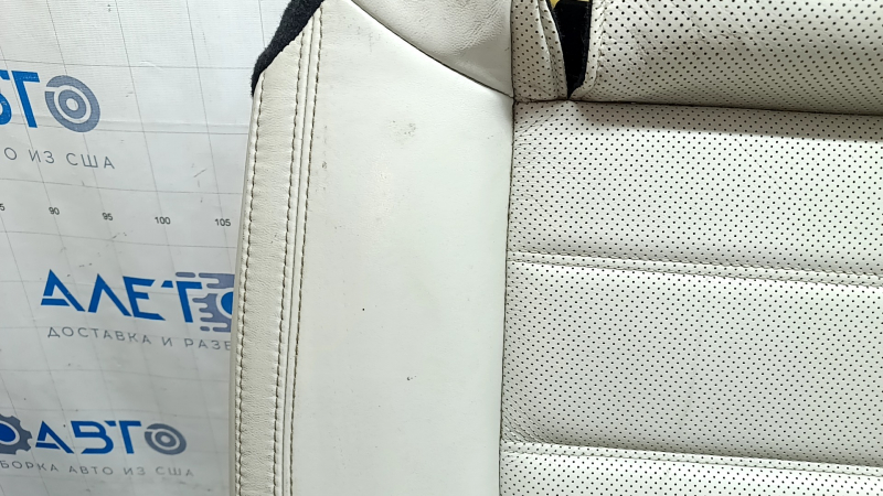 Rear seat cushion, 2nd row, Mazda CX-5 17-18, gray leather with perforation, heated, dry-cleanable