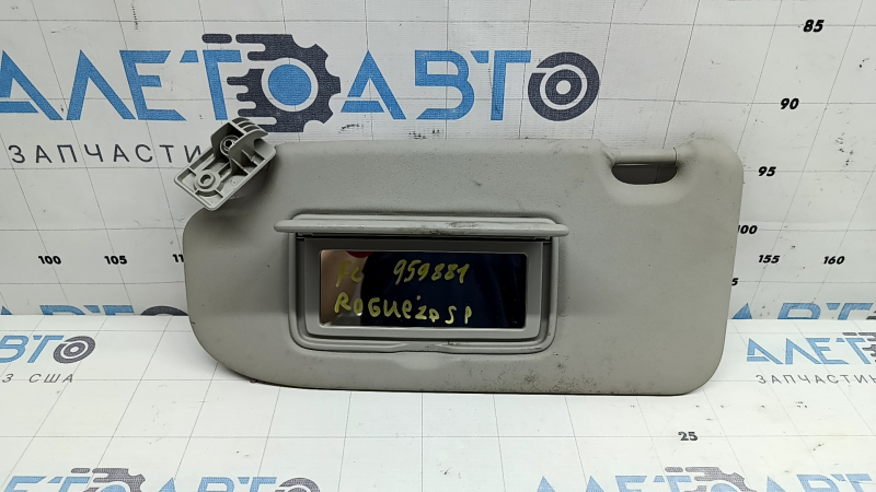 Left visor for Nissan Rogue Sport 17-22 without sunroof, simple, without hook, dry-cleanable