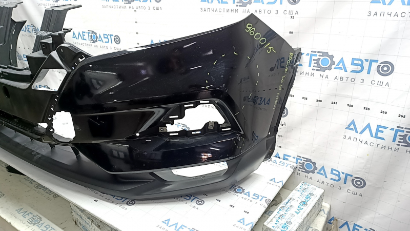Front bumper bare Nissan Rogue Sport 20-22 black, scratches, cracked