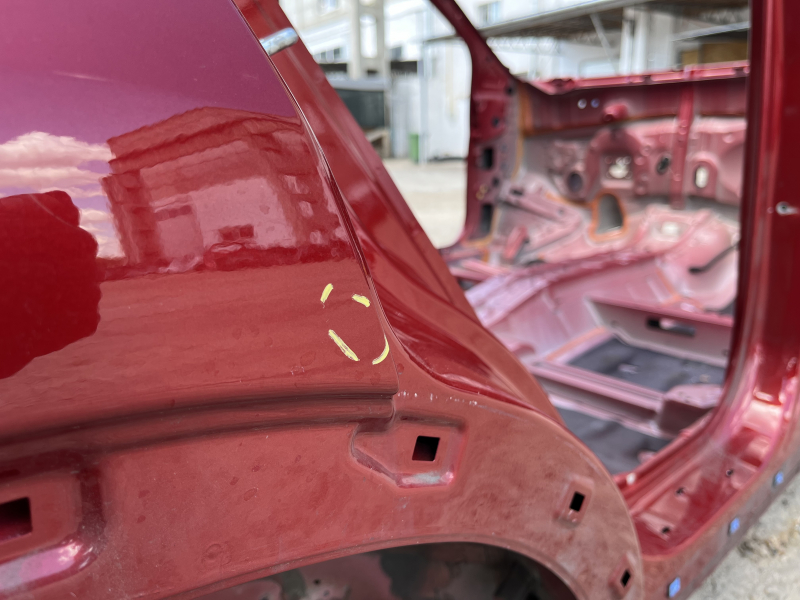Kia Sportage 20-22 rear right quarter wing on the body, red, bumpers