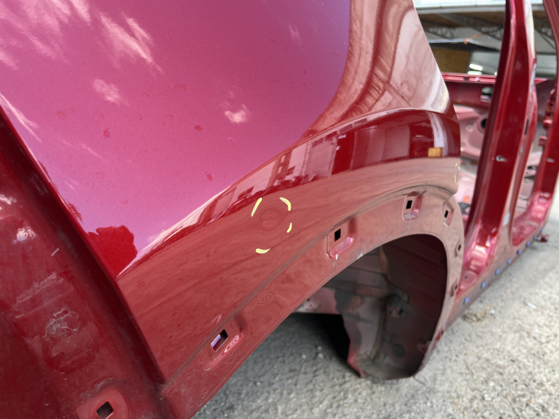 Kia Sportage 20-22 rear right quarter wing on the body, red, bumpers