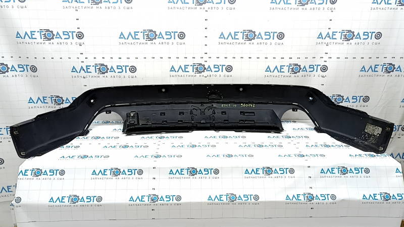 Ford Edge 19-24 rear bumper lip for parking sensors, without towing hook and hitch, structure, dented, torn