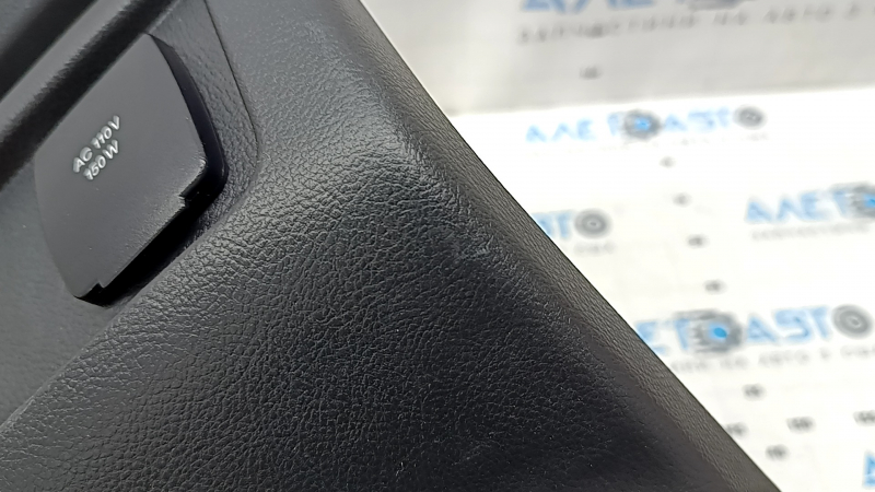 Rear center console trim for Ford Edge 15-24, black, with deflector, for cigarette lighter, with socket, scratches