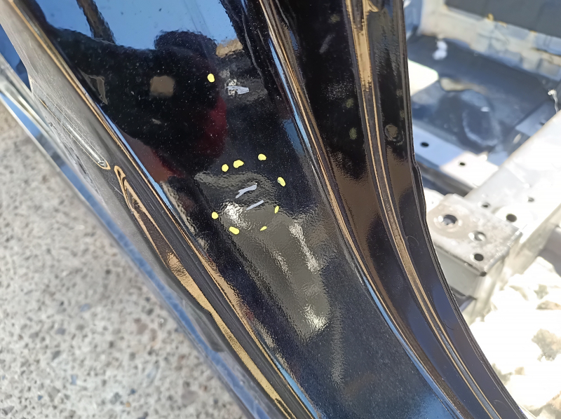 The central right body pillar of the Nissan Rogue Sport 17-21 on the body, bumpers
