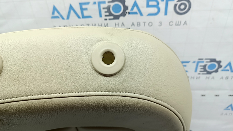 Audi A6 C7 12-18 passenger seat back upholstery, beige leather, heated, dry-cleanable