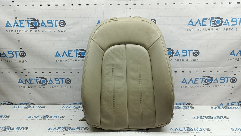 Driver's seat back upholstery for Audi A6 C7 12-18, beige leather, heated, dry-cleanable