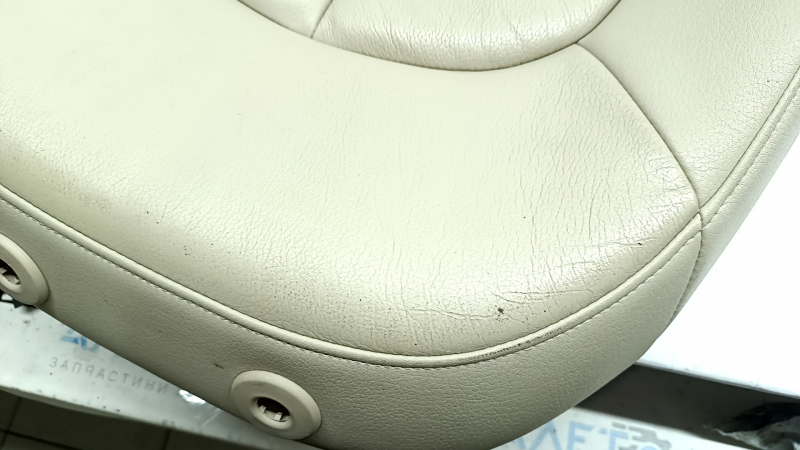 Driver's seat back upholstery for Audi A6 C7 12-18, beige leather, heated, dry-cleanable