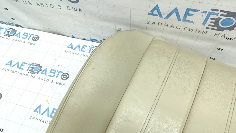 Driver's seat back upholstery for Audi A6 C7 12-18, beige leather, heated, dry-cleanable