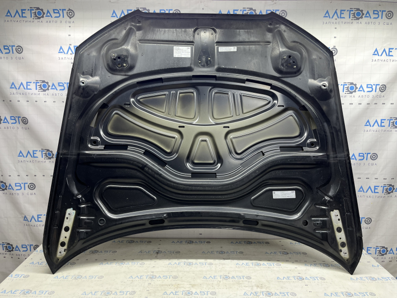 Bare hood Audi A6 C7 12-18 aluminum, black LY9T, dent, bump