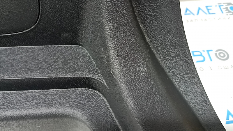 Right arch trim for Ford Edge 15-24, black, scratches, whitened plastic