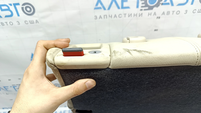 Left rear seat backrest for Audi A6 C7 12-18, beige leather, heated, dry-cleanable