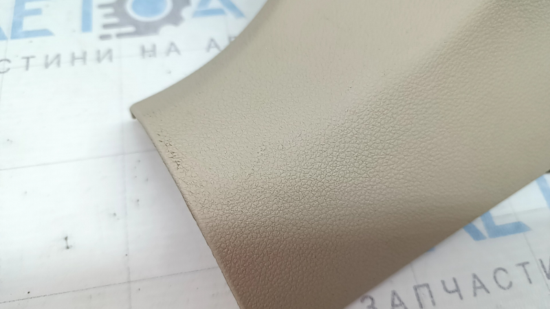 Lower left center pillar trim for Audi A6 C7 12-18, beige, scratches