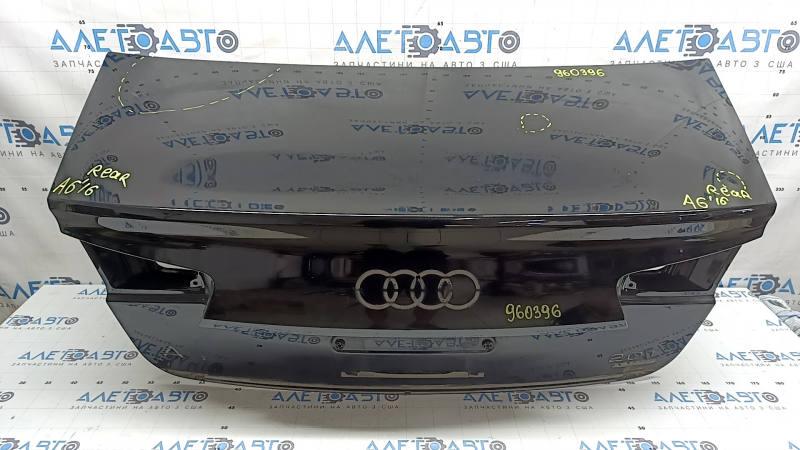 Audi A6 C7 12-18 black trunk lid LY9T, dents, scratches