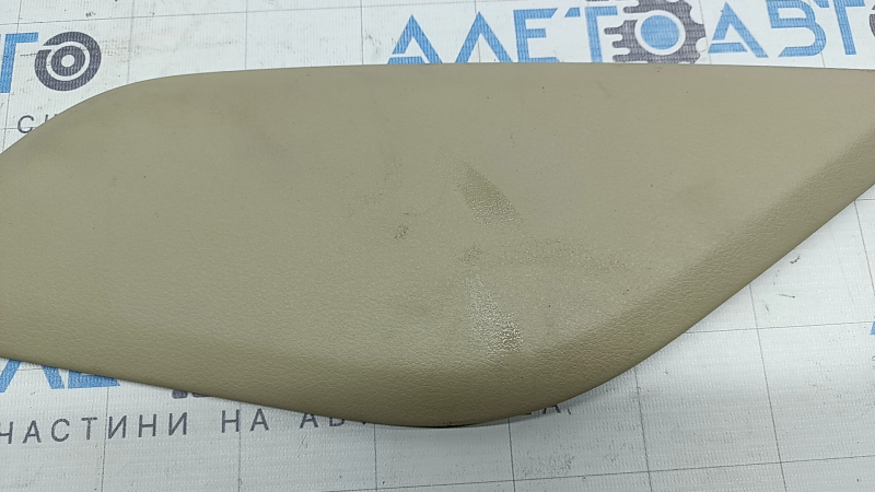 Right side center console trim for Audi A6 C7 12-18, beige leather, dry-cleanable