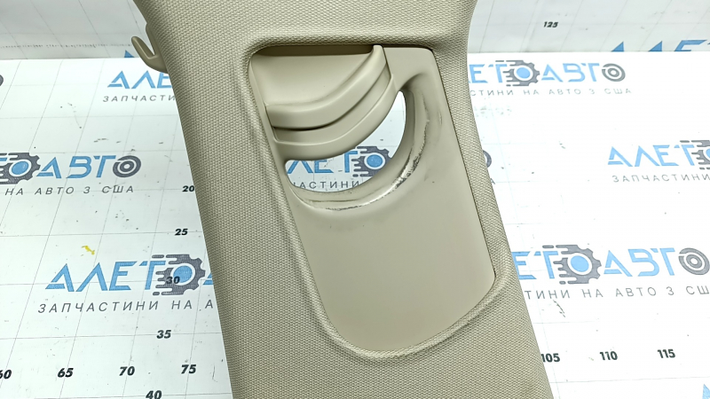 Upper center pillar trim, left, Audi A6 C7 12-18, without air duct, beige, dry-cleanable