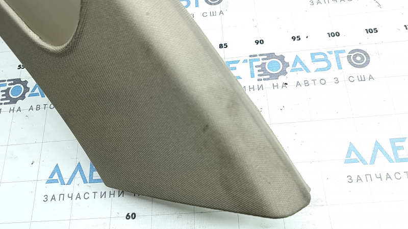 Upper center pillar trim, left, Audi A6 C7 12-18, without air duct, beige, dry-cleanable