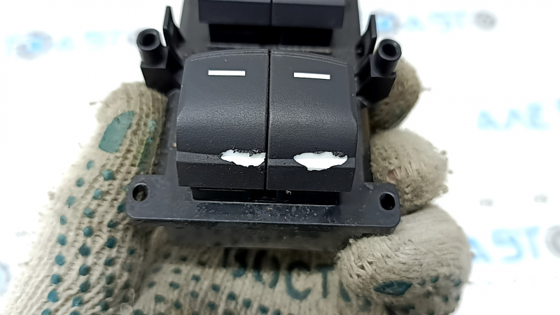 Front left window lift control for a Honda CRV 17-22 black, 2-speed, peeling coating