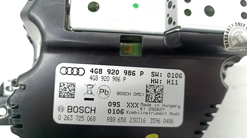 Audi A6 C7 16-18 instrument cluster without night vision and head-up display, 103k, scratches