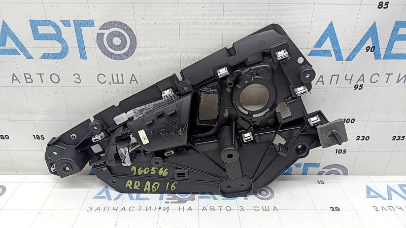 The inner rear right door handle, complete with Audi A6 C7 12-18, black with chrome, with backlight, scratches