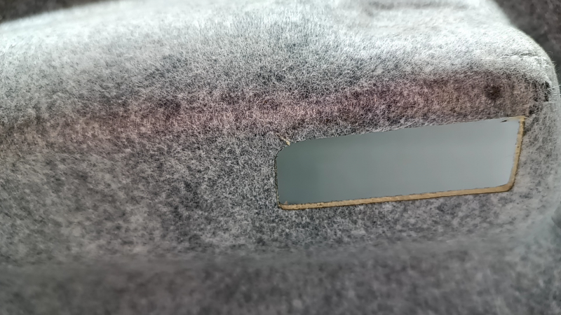Audi A6 C7 12-18 headliner for sunroof, beige, dry-cleanable, creases, tears, scratches