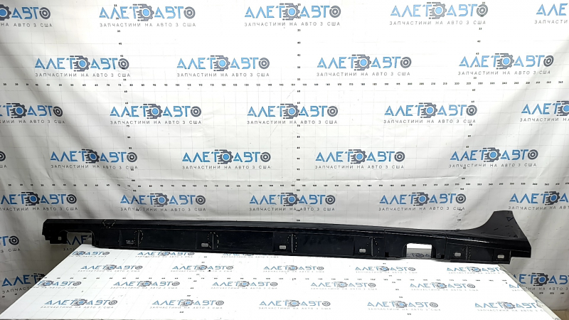 Left threshold for Audi A6 C7 16-18 rest s-line, black, worn, pressed