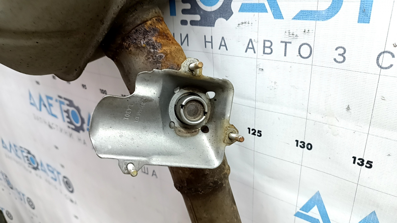 Exhaust pipe middle section with barrels Audi A6 C7 16-18 2.0T AWD with damper, rusty, dented