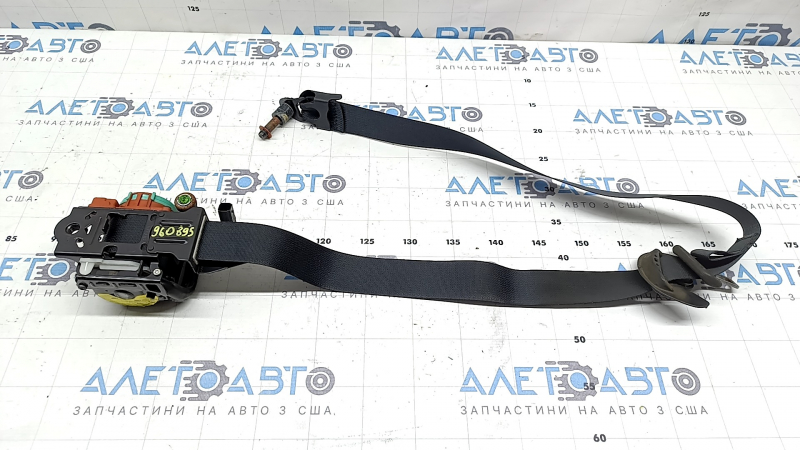 Passenger seat belt with squib for Hyundai Tucson 22-26, black, sooty, rusty squib