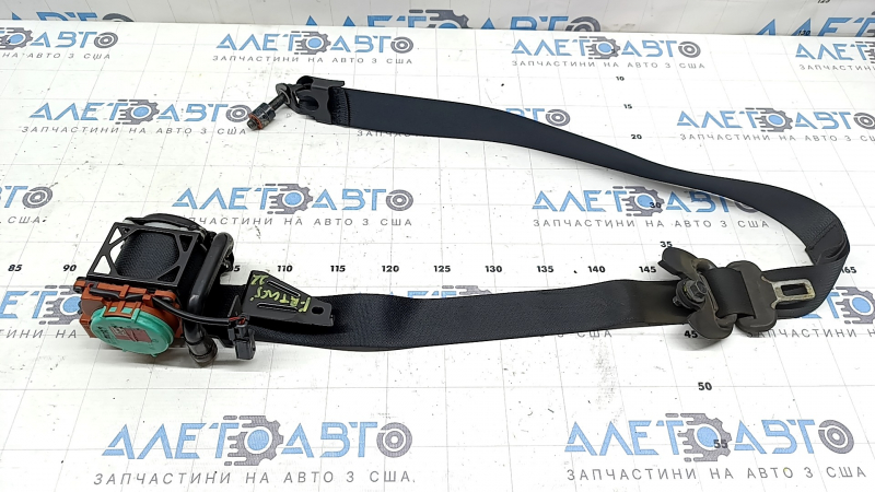 Passenger seat belt with squib for Hyundai Tucson 22-26, black, sooty, rusty squib