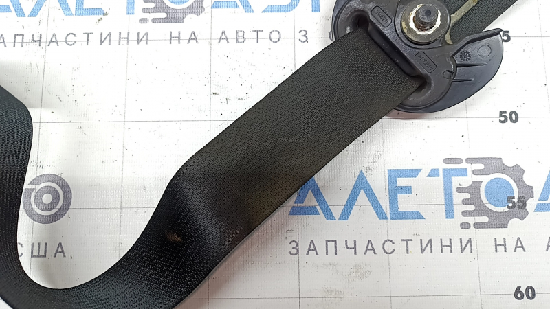 Passenger seat belt with squib for Hyundai Tucson 22-26, black, sooty, rusty squib