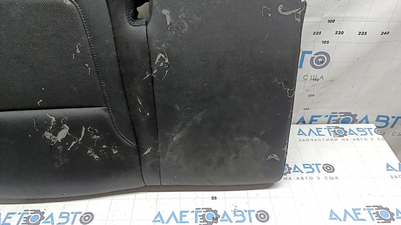 Rear seat cushion, 2nd row, right, Hyundai Tucson 22-26, black leather, perforated, heated, melted plastic spots, dry cleanable