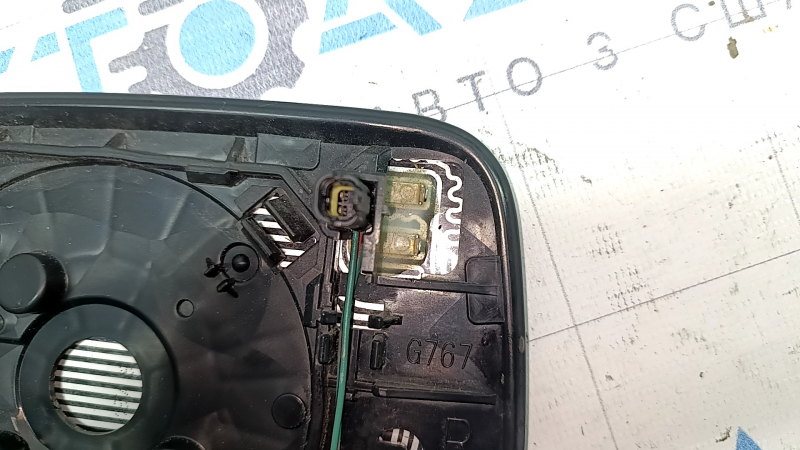 Right mirror element for Toyota Prius 50 16-22, heated, for BSM