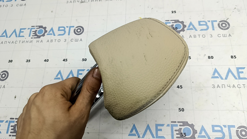Headrest 2nd row right BMW 3 F30 4d 12-18 leather beige venetobeige, dry cleanable