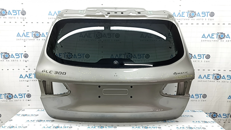 Mercedes GLC 20-22 bare trunk door with glass, tinted, silver 859, dents