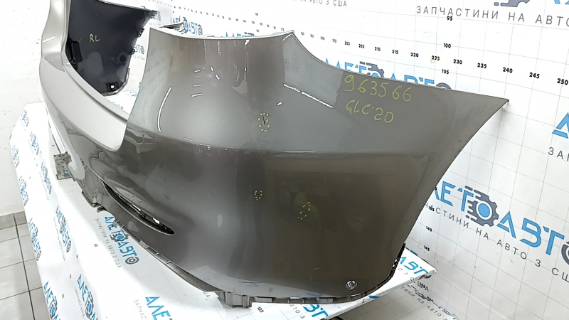 Rear bumper bare Mercedes GLC 300 20-22 with Park Assist, AMG pack, silver, scratches
