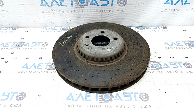 Front right brake disc Mercedes GLC 16-22 360/36mm with perforation, rusty